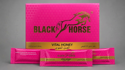 Black horsh vital honey for woman 10 gm 24 sachets