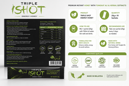 Triple Shot Honey  20 gm 12 Sachets