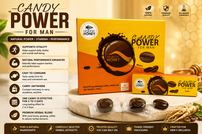 Organic Candy Power 60 Pieces for Men