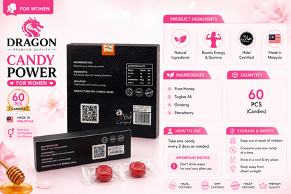 Dragon Candy Power for Women 60 Pieces