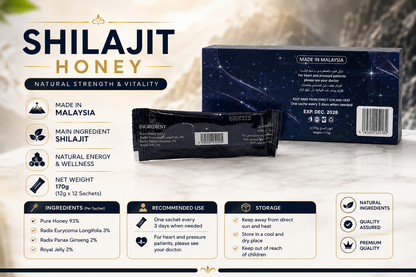 Shilajit Honey 10 gm 12 Sachets