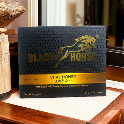 Black horsh vital honey 10 gm 24 sachets