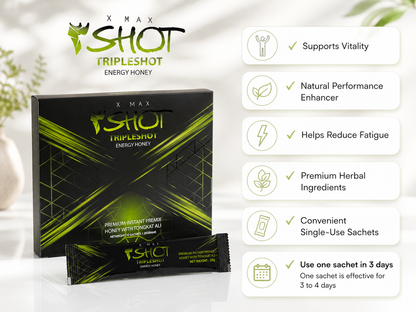 Triple Shot Honey  20 gm 12 Sachets