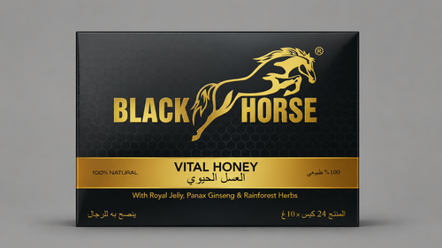 Black horsh vital honey 10 gm 24 sachets