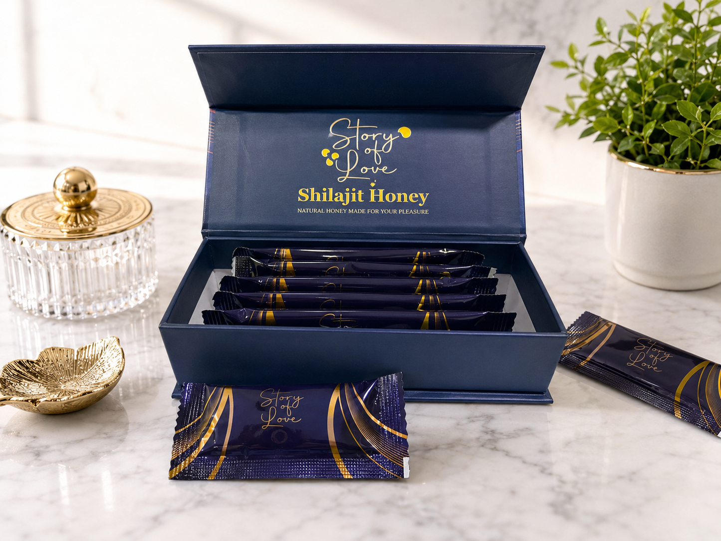 Shilajit Honey 10 gm 12 Sachets